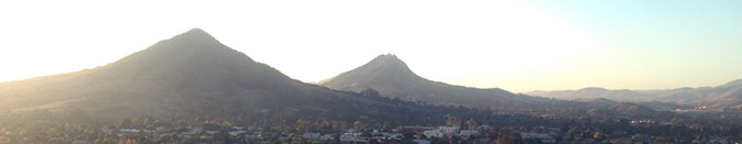 shot of the cerro sunset 