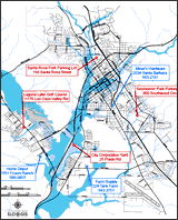 Sand Bag Location Map