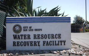 Wastewater Treatment plant entrance sign