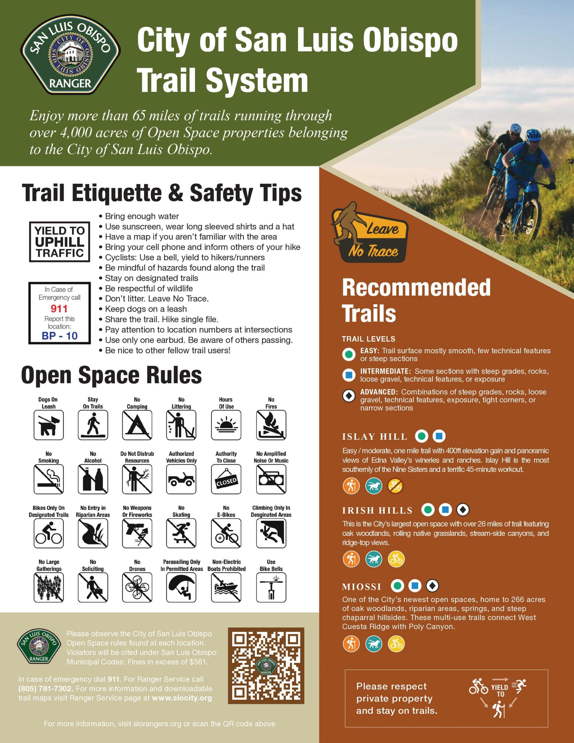 A Flyer introducing SLO trails