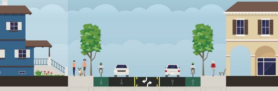 Illustration of proposed paving work on California Blvd.