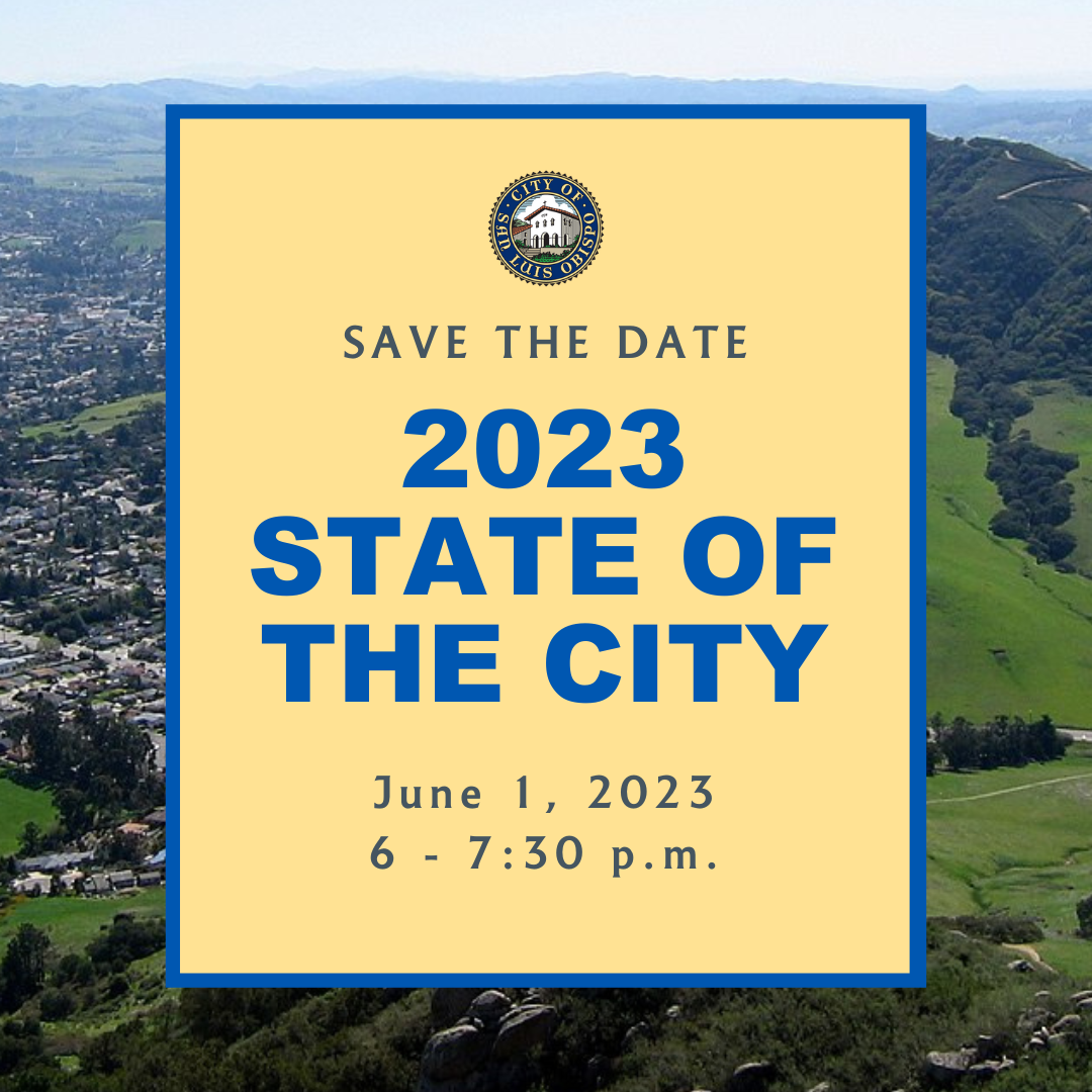 Save the Date 2023 State of the City June 1 2023 6-7:30 p.m.