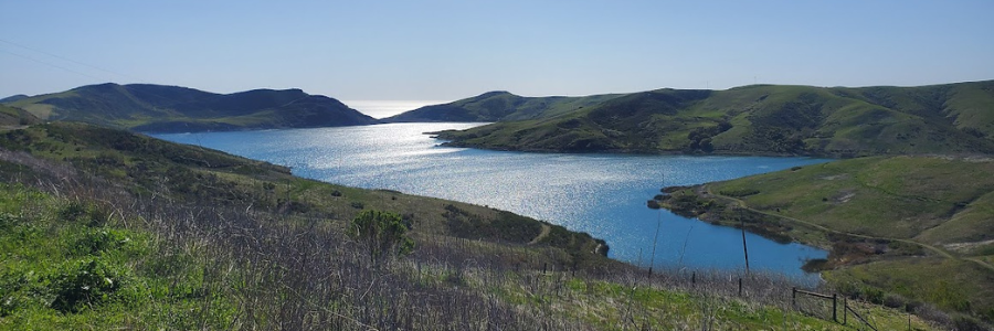 View of Righetti Open Space and all of the green grasses