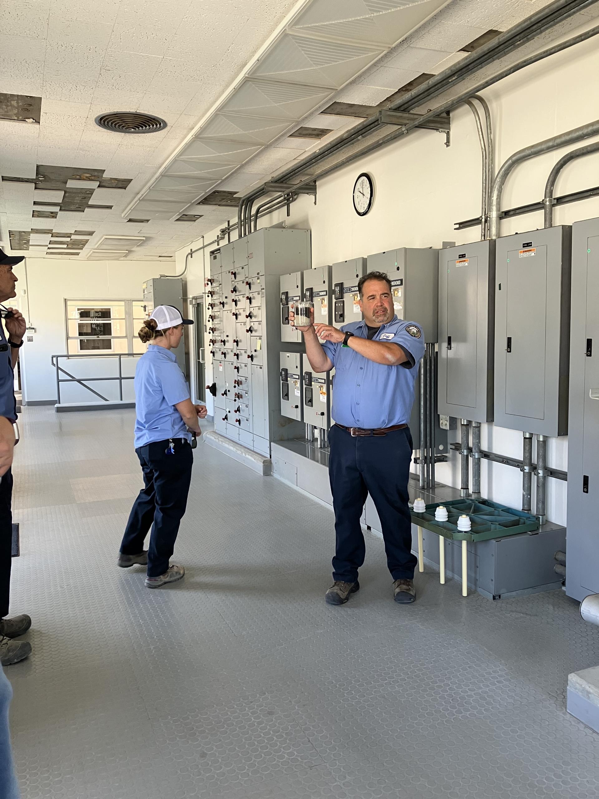 Tour at the water treatment plant