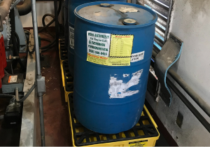 Use antifreeze on secondary containment pallet indoors