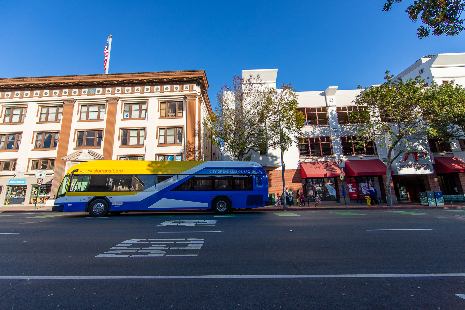 Bus on Marsh Street