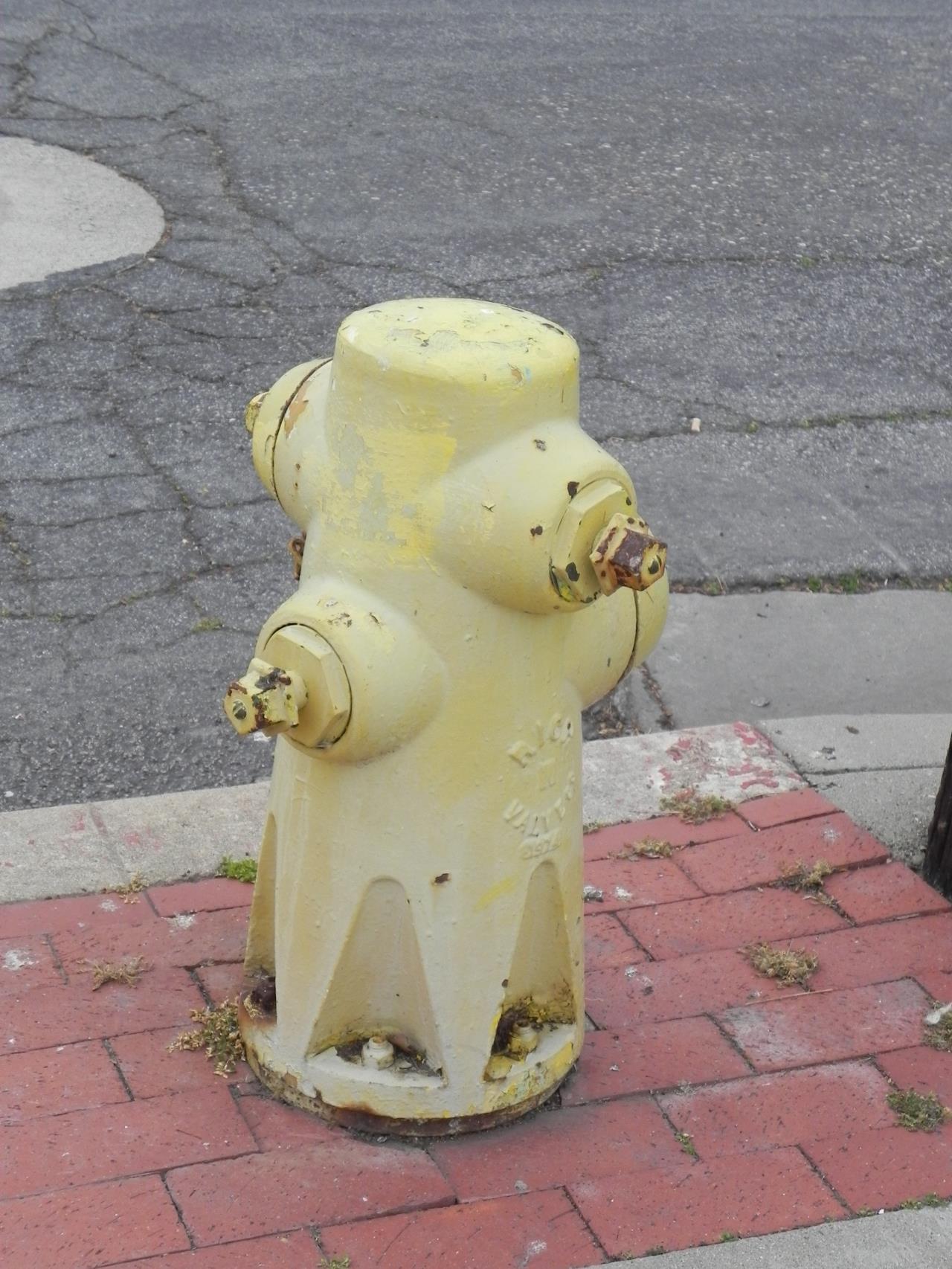 yellow fire hydrant