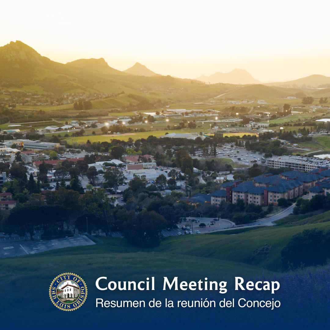 Cal Poly campus with Bishop Peak in the background