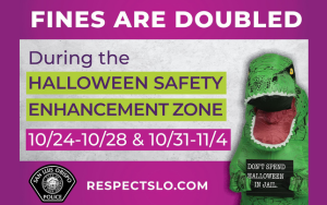 Fines are Doubled during Halloween Safety Enhancement Zone