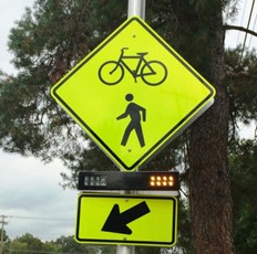 Bike and Ped Crossing Sign