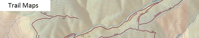 close up image of trail maps 