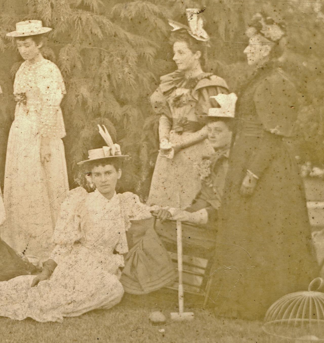 Jack House 1900 croquet scene 1